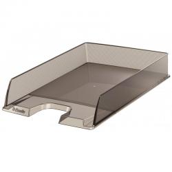 Cheap Stationery Supply of Esselte Europost A4 Letter Tray, Transparent Smoked Grey - Outer carton of 10 Office Statationery