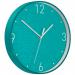 The photo captures three Leitz WOW Silent Wall Clocks in Ice Blue. The sleek design features a round, ice blue face with bold, white numbers and hands. The clock is silent, making it a perfect addition to any room.