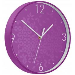 Cheap Stationery Supply of Leitz WOW Silent Wall Clock. 29 cm. Purple. Office Statationery