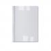 The image shows a pack of 100 clear and white ACCO Brands Thermal Binding Covers by GBC. The covers are 1.5 inches thick and feature thermal binding technology for a professional look and durable binding.