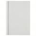The photograph showcases a stack of GBC Thermal Binding Covers in a vivid white color, measuring 3mm in size and designed for use with A4 sheets. The pack contains 100 covers.