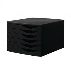 Cheap Stationery Supply of Jalema 6 Desktop Plastic Drawers Set Black J76319BLK AL98752 Office Statationery
