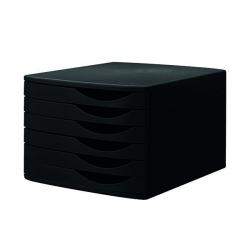 Cheap Stationery Supply of Jalema 6 Desktop Plastic Drawers Set Black J76319BLK AL98752 Office Statationery