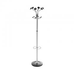 Cheap Stationery Supply of Alba Chromy Coat Stand 350x350x1790mm Chrome/Black PMCLASS ALB00715 Office Statationery