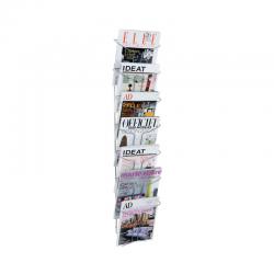 Cheap Stationery Supply of Alba Wall Mounted 7 Pocket Literature Holder A4 Chrome DD7M ALB00766 Office Statationery