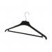 The picture shows a set of 20 black plastic coat hangers, each measuring 450x22x60mm, from the brand Alba. These coat racks and stands are perfect for organizing coats and jackets in homes or offices.