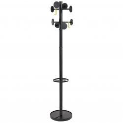 Cheap Stationery Supply of Alba Stan Coat Stand 350x350x1750mm Black PMSTAN3N ALB08186 Office Statationery