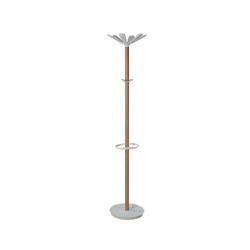 Cheap Stationery Supply of Alba Coat Stand 350x350x1750mm Beech/White ALB90566 ALB90566 Office Statationery