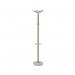 Alba Coat Stand 350x350x1750mm BeechWhite ALB90566 ALB90566