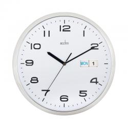 Cheap Stationery Supply of Acctim Supervisor Wall Clock 320mm Chrome/White 21027 ANG21027 Office Statationery