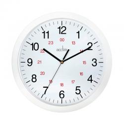 Cheap Stationery Supply of Acctim Metro 24 Hour Plastic Wall Clock 300mm White 21162 ANG21162 Office Statationery
