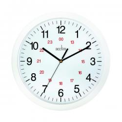 Cheap Stationery Supply of Acctim Metro 24 Hour Plastic Wall Clock 300mm White 21162 ANG21162 Office Statationery