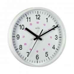 Cheap Stationery Supply of Acctim Metro 24 Hour Plastic Wall Clock 355mm White 21202 ANG21202 Office Statationery