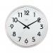 Acctim Orion Silent Sweep Wall Clock 320mm ChromeWhite 21287 ANG21287