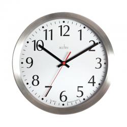 Cheap Stationery Supply of Acctim Javik 10 Inch Wall Clock Aluminium 27417 ANG27417 Office Statationery
