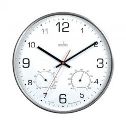 Cheap Stationery Supply of Acctim Komfort 30.5cm Metal Thermo Hygro Wall Clock 29147 ANG29147 Office Statationery