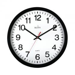 Cheap Stationery Supply of Acctim Controller Silent Sweep Wall Clock 368mm Black 93/704B Office Statationery