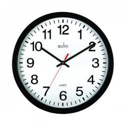 Cheap Stationery Supply of Acctim Controller Silent Sweep Wall Clock 368mm Black 93/704B Office Statationery