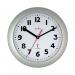 Acctim Parona Radio Controlled Plastic Wall Clock Silver 74317
