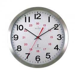 Cheap Stationery Supply of Acctim Century 24 Hour Radio Controlled Clock Aluminium 74457 Office Statationery