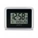 Acctim Delta Radio Controlled Digital Clock Silver/White 74573