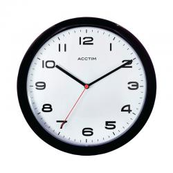 Cheap Stationery Supply of Acctim Aylesbury Wall Clock Black 92/302 ANG92302 Office Statationery
