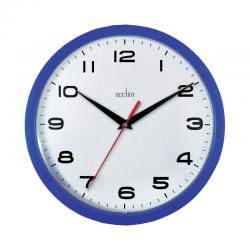 Cheap Stationery Supply of Acctim Aylesbury Wall Clock Blue 92/308 ANG92308 Office Statationery