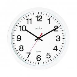 Cheap Stationery Supply of Acctim Controller Silent Sweep Wall Clock 368mm White 93/704 Office Statationery