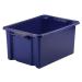 Strata Storemaster Maxi Crate 32L Blue (Stackable and easy to clean) HW046-Blue