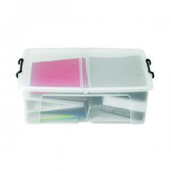 Cheap Stationery Supply of Strata 50L Smart Box with Lid Clear HW675 AQ03951 Office Statationery