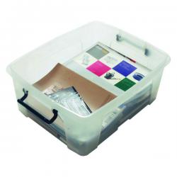 Cheap Stationery Supply of Strata Smart Box 24 Litre Clear (395 x 500 x 190mm) HW673 AQ03952 Office Statationery