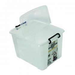 Cheap Stationery Supply of Strata Smart Box 40 Litre Clear (Exterior W395 x D500 x H320mm) HW674 AQ03954 Office Statationery