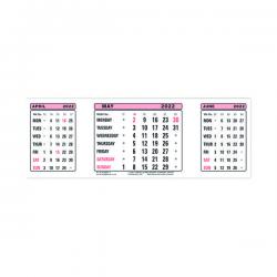 Cheap Stationery Supply of At-A-Glance Calendar Refill 2022 3 Month View 3SR22 AT3SR22 Office Statationery