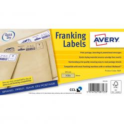 Cheap Stationery Supply of Avery Franking Label 140x38mm 1 Per Sheet Kraft Brn (Pack of 500) FL17 AV08723 Office Statationery