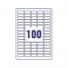 Avery Removable Labels 80 Per Sheet White (Pack of 2000) L4732REV-25 AV10636