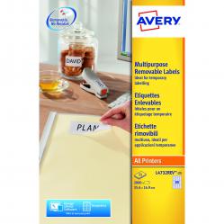 Cheap Stationery Supply of Avery Removable Labels 80 Per Sheet White (Pack of 2000) L4732REV-25 AV10636 Office Statationery