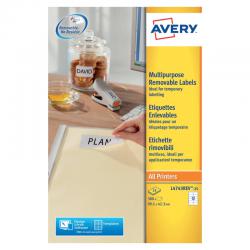 Cheap Stationery Supply of Avery Removable Labels 12 Per Sheet White (Pack of 300) L4743REV-25 Office Statationery