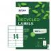 Avery Recycled Address Labels 14Sheet White (Pack of 210) LR7163-15 AV14266