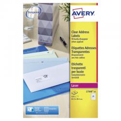 Cheap Stationery Supply of Avery Laser Address Labels 21 Per Sheet Clear (Pack of 525) L7560-25 Office Statationery