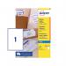 Avery Inkjet Label 199.6x289.1mm 1 Per Sheet Wht (Pack of 100) J8167-100 AVJ8167