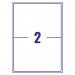 Avery Inkjet Label 199.6x143.5mm 2 Per Sheet Wht (Pack of 200) J8168-100 AVJ8168