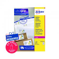 Cheap Stationery Supply of Avery Ultragrip Laser Labels 63.5x33.9mm White (Pack of 2400) L7159-100 Office Statationery