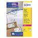 The photo features a pack of 800 white Avery Laser Labels with the dimensions 99.1x67.7mm. Each label is elegantly designed with the brands logo and Ultragrip written on it. The labels are neatly stacked in the packaging and ready to be used for labeling various items.