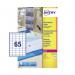 Avery Laser Mini Labels 38x21mm 65 Per Sheet Clear (Pack of 1625) L7551-25 AVL7551