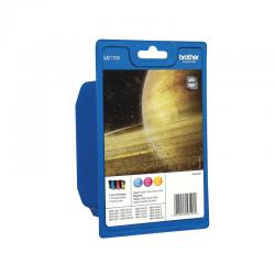Cheap Stationery Supply of Brother LC-1100 Cyan/Magenta/Yellow Inkjet Cartridge (Pack of 3) LC1100RBWBP Office Statationery