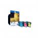 Brother LC1100 Inkjet Cartridge CMY Multipack LC1100RBWBP BA56126