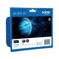 Cheap Stationery Supply of Brother LC-1280XL High Yield Black Inkjet Cartridge (Pack of 2) LC1280XLBKBP2 Office Statationery