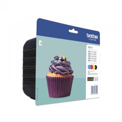 Cheap Stationery Supply of Brother LC-123 Cyan/Magenta/Yellow/Black Inkjet Cartridges (Pack of 4) LC123BVALBP BA56324 Office Statationery