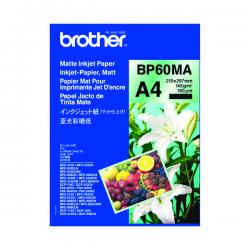 Cheap Stationery Supply of Brother Inkjet Paper Matt A4 Black (Pack of 25) BP60MA BA62851 Office Statationery