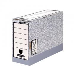 Cheap Stationery Supply of Fellowes Bankers Box Transfer File 120mm Foolscap Grey (Pack of 10) 01805 BB0180570 Office Statationery